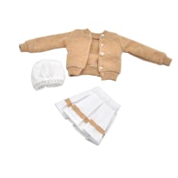 Blyth Doll Clothes Fashion Three-piece Purple Wool Cardigan for Toys Azone OB23 OB24 Doll Accessories
