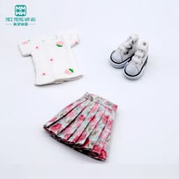 Blyth Doll Clothes Fashion Three-piece Purple Wool Cardigan for Toys Azone OB23 OB24 Doll Accessories
