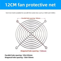 10 PCS Metal Cooling Fan Grill Cover Radiating Protective Cover Net Filter Guard 80mm/90mm/120mm Fan Iron Net