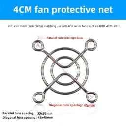 10 PCS Metal Cooling Fan Grill Cover Radiating Protective Cover Net Filter Guard 80mm/90mm/120mm Fan Iron Net