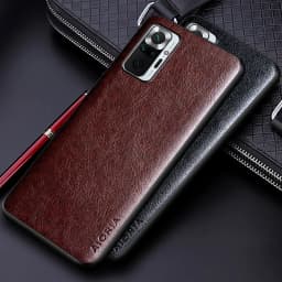 Luxury leather Case for Xiaomi Redmi Note 10 Pro Max 10S 10 Lite 5G Business solid color design cover for redmi note 10s case