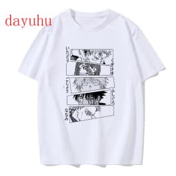 Tshirt Manga Japanese Anime Jujutsu Kaisen T Shirt gojo satoru Tops Yuji Itadori Graphic Tees Cool Unisex T-shirt 90s