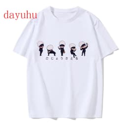 Tshirt Manga Japanese Anime Jujutsu Kaisen T Shirt gojo satoru Tops Yuji Itadori Graphic Tees Cool Unisex T-shirt 90s