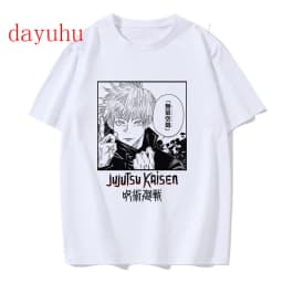 Tshirt Manga Japanese Anime Jujutsu Kaisen T Shirt gojo satoru Tops Yuji Itadori Graphic Tees Cool Unisex T-shirt 90s