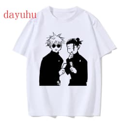 Tshirt Manga Japanese Anime Jujutsu Kaisen T Shirt gojo satoru Tops Yuji Itadori Graphic Tees Cool Unisex T-shirt 90s