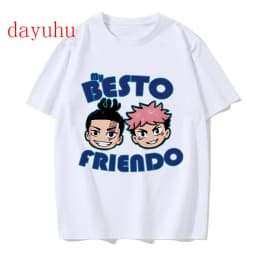 Tshirt Manga Japanese Anime Jujutsu Kaisen T Shirt gojo satoru Tops Yuji Itadori Graphic Tees Cool Unisex T-shirt 90s