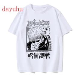 Tshirt Manga Japanese Anime Jujutsu Kaisen T Shirt gojo satoru Tops Yuji Itadori Graphic Tees Cool Unisex T-shirt 90s