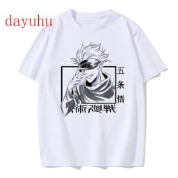 Tshirt Manga Japanese Anime Jujutsu Kaisen T Shirt gojo satoru Tops Yuji Itadori Graphic Tees Cool Unisex T-shirt 90s