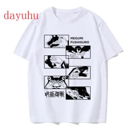 Tshirt Manga Japanese Anime Jujutsu Kaisen T Shirt gojo satoru Tops Yuji Itadori Graphic Tees Cool Unisex T-shirt 90s