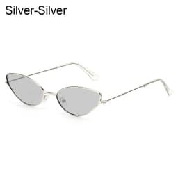 2021 Cute Sexy Cat Eye Sunglasses Luxury Metal Frame New Small Gold Red Vintage Fashion Cateye Sun Glasses Lady UV400 Eyewear