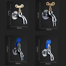 High Quality Anti-theft Sink Faucet With Lock Key Single Handle Lockable Household Washing Water Tap DropShipping For Outdoor