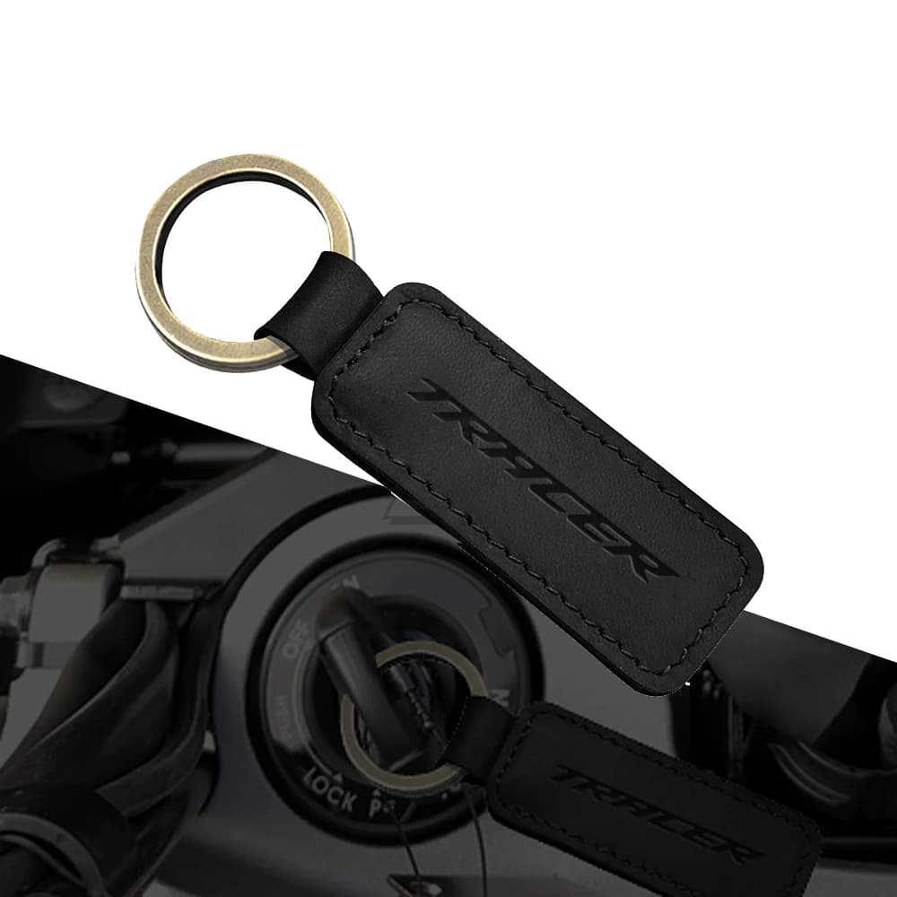 Motorcycle Cowhide Keychain Keyring Case for Yamaha MT-07 MT-09 Tracer 125 700 900