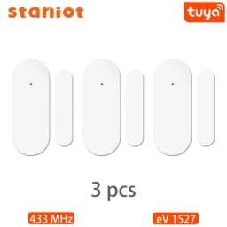 Staniot DS100 433mhz Alarm Accessories Smart Remote Control Wireless Door and Window Alarm Sensor Door Open/Closed Detecors