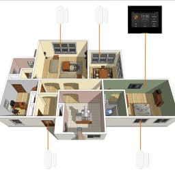 Staniot DS100 433mhz Alarm Accessories Smart Remote Control Wireless Door and Window Alarm Sensor Door Open/Closed Detecors