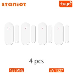 Staniot DS100 433mhz Alarm Accessories Smart Remote Control Wireless Door and Window Alarm Sensor Door Open/Closed Detecors