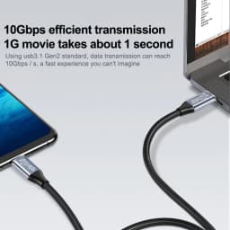 USB3.2 Gen2 10Gbps Type-C 3.1 Cable 4K Vidio Cable USB Type C 5A 100W fast charging QC5.0 Cable For Samsung S21 Macbook Pro