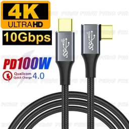USB3.2 Gen2 10Gbps Type-C 3.1 Cable 4K Vidio Cable USB Type C 5A 100W fast charging QC5.0 Cable For Samsung S21 Macbook Pro