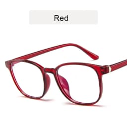 RMM Retro Mens Glasses Frame Fashion Computer Eyeglasses Frame Women Anti-blue Light Transparent Clear Pink Plastic Glasses