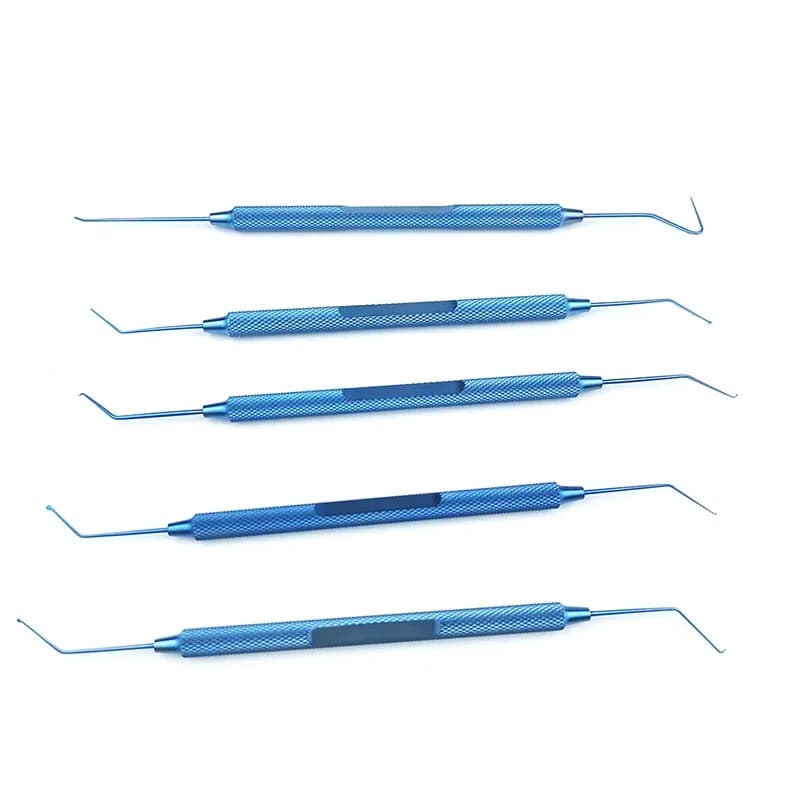 Titanium Double Phaco Chopper Spatula Manipulator Sinskey Hook Ophthalmic Instrument Double Eyelid Tool