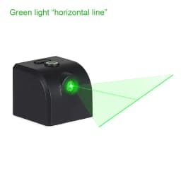 Mini Laser Horizontal Indoor Golf Assistive Device with Ultra Strong Green/Red Laser Beam, Portable with Battery