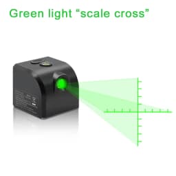 Mini Laser Horizontal Indoor Golf Assistive Device with Ultra Strong Green/Red Laser Beam, Portable with Battery