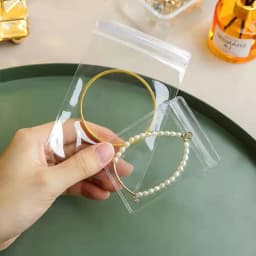 20pcs/lot Transparent PVC Jewelry Pouches Bags Clear Anti-Oxidation Zip Lock Earring Pendant Necklace Bracelet Storage Holder