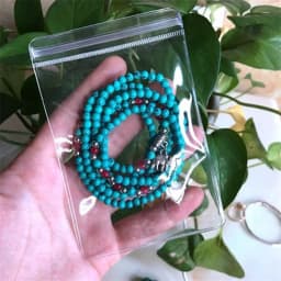20pcs/lot Transparent PVC Jewelry Pouches Bags Clear Anti-Oxidation Zip Lock Earring Pendant Necklace Bracelet Storage Holder