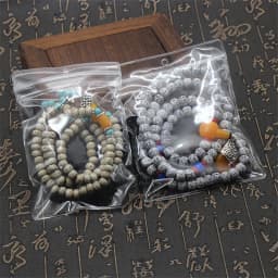 20pcs/lot Transparent PVC Jewelry Pouches Bags Clear Anti-Oxidation Zip Lock Earring Pendant Necklace Bracelet Storage Holder