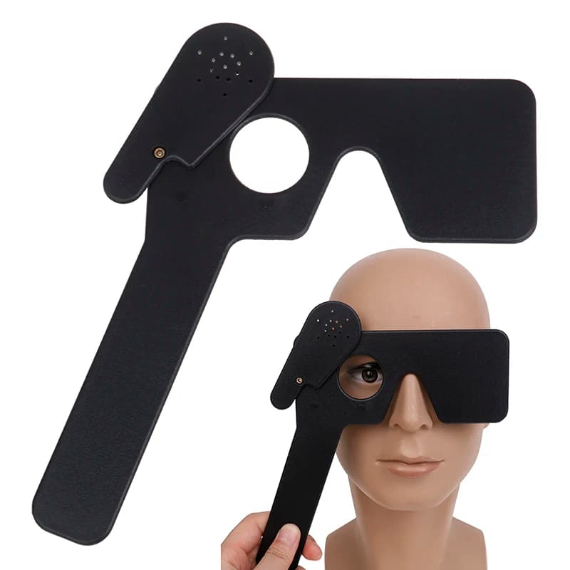 Black Lorgnette Occluder Multi 17 Pin Hole Hand Occluder Optometry Instrument Tool Sleeping Care