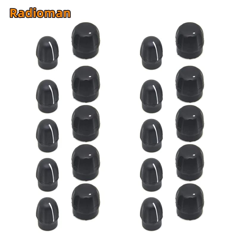 10Pairs Volume and Channel Knob Button Cap for Motorola CP200 CP200D CP040 Pro5150 GP380 HT1250 CP150 CP180 EP450 DEP450