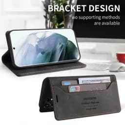 Wallet Anti Theft Brush Flip Leather Case For Samsung Galaxy S25 FE S24 Plus S23/S22 Ultra A07 A15 A16 A17 A35 A36 A53 A55 A56