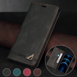 Wallet Anti Theft Brush Flip Leather Case For Samsung Galaxy S25 FE S24 Plus S23/S22 Ultra A07 A15 A16 A17 A35 A36 A53 A55 A56