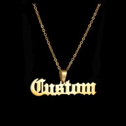 Customized Fashion Stainless Steel Name Necklace Personalized Letter 5mm NK Thick Chain for Women Men Pendant Nameplate Gift
