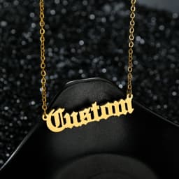 Customized Fashion Stainless Steel Name Necklace Personalized Letter 5mm NK Thick Chain for Women Men Pendant Nameplate Gift