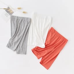 Summer Thin Children Clothing Candy Solid Color Modal Girls Leggings Knne Length Five Casual Pants for Kids Clothes 2-12 Years