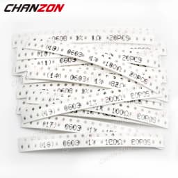 60 Values X 20Pcs SMD 0603 Resistors Assorted Set 1200 Pcs 0ohm - 10M Ohm 1/10 Watt 1% High Precision Film Chip Resistance Kit