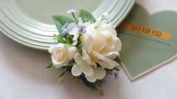 Ivory Wrist Corsage Bridesmaid Sisters Handmade Flower Artificial Silk Rose Bracelet Flowers For Wedding Dancing Party Decor