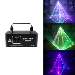 500mW Laser Light Holiday Stage Device 90-240V RGB 3D DJ Equipment Disco Christmas Wedding Projector