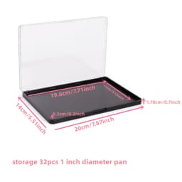 5pack Rectangular Magnet Makeup Palette Dispensing Eyeshadow Lipstick Dish Blush Powder Magnetic Storage Box Empty Plate F3387