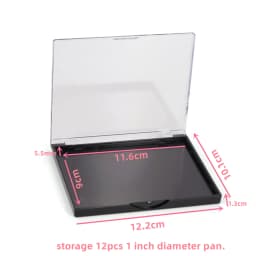 5pack Rectangular Magnet Makeup Palette Dispensing Eyeshadow Lipstick Dish Blush Powder Magnetic Storage Box Empty Plate F3387