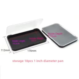 5pack Rectangular Magnet Makeup Palette Dispensing Eyeshadow Lipstick Dish Blush Powder Magnetic Storage Box Empty Plate F3387