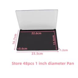 5pack Rectangular Magnet Makeup Palette Dispensing Eyeshadow Lipstick Dish Blush Powder Magnetic Storage Box Empty Plate F3387