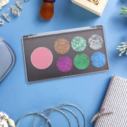 5pack Rectangular Magnet Makeup Palette Dispensing Eyeshadow Lipstick Dish Blush Powder Magnetic Storage Box Empty Plate F3387