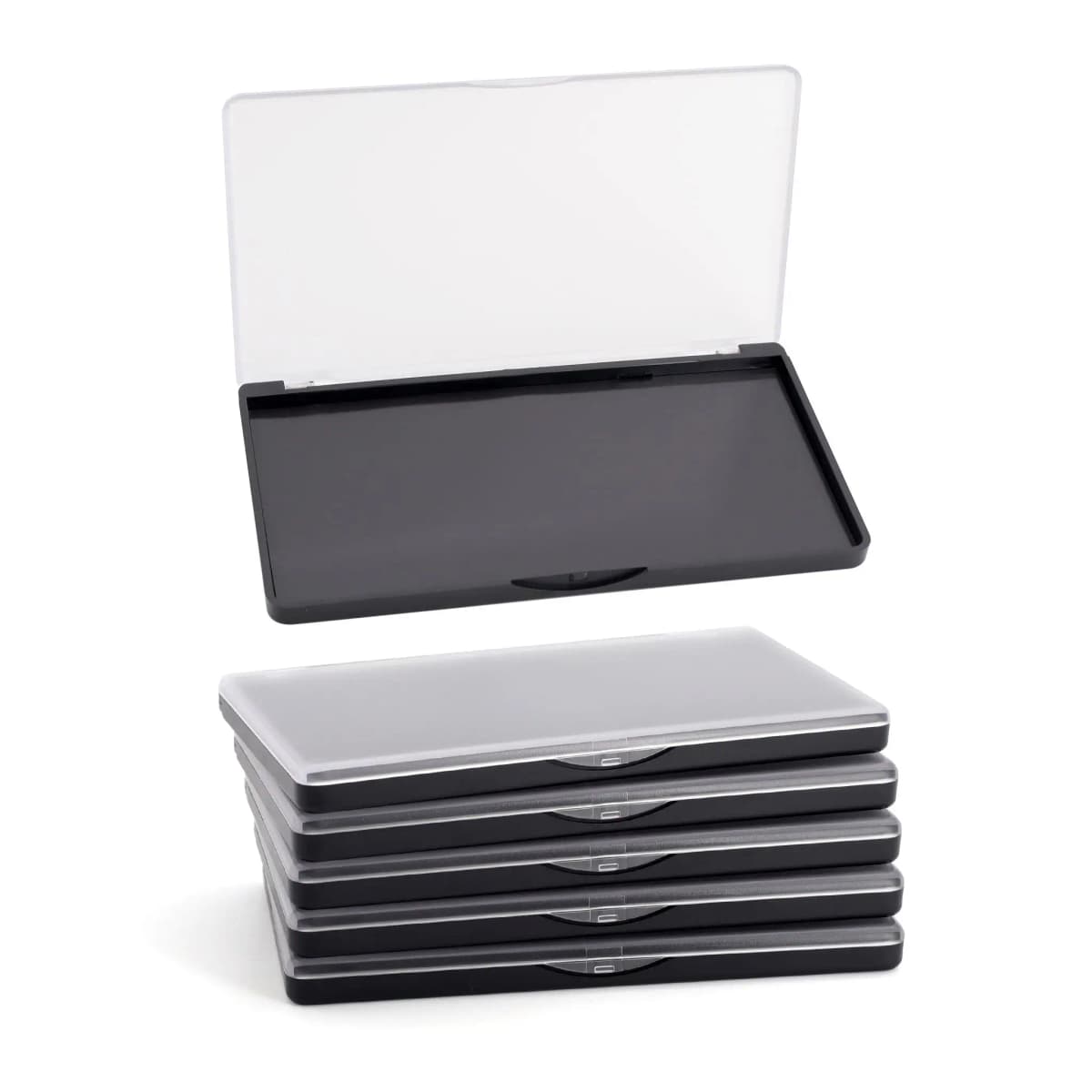 5pack Rectangular Magnet Makeup Palette Dispensing Eyeshadow Lipstick Dish Blush Powder Magnetic Storage Box Empty Plate F3387