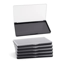 5pack Rectangular Magnet Makeup Palette Dispensing Eyeshadow Lipstick Dish Blush Powder Magnetic Storage Box Empty Plate F3387