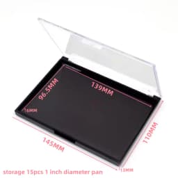 5pack Rectangular Magnet Makeup Palette Dispensing Eyeshadow Lipstick Dish Blush Powder Magnetic Storage Box Empty Plate F3387