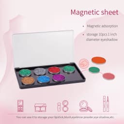 5pack Rectangular Magnet Makeup Palette Dispensing Eyeshadow Lipstick Dish Blush Powder Magnetic Storage Box Empty Plate F3387