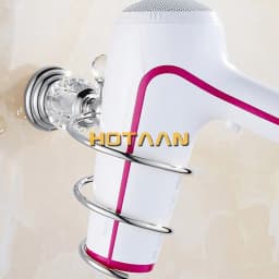 Luxury Crystal Silver Bathroom Accessories Set Chrome Polished Brass Bath Hardware Set Wall Mounted Bathroom Products Banheiro