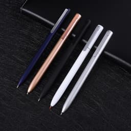 Metal Rotaing Gel Pen with Refills for Xiaomi Metal Sign Pens Aluminum Alloy Business Office Pучка Caneta 0.5MM Smooth Writing
