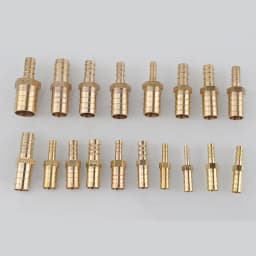1pcs Brass 2 Way Reducing Straight Hose Barb Barbed Pipe Fitting Reducer Copper Coupler Connector Adapter for Air Fuel Gas Water